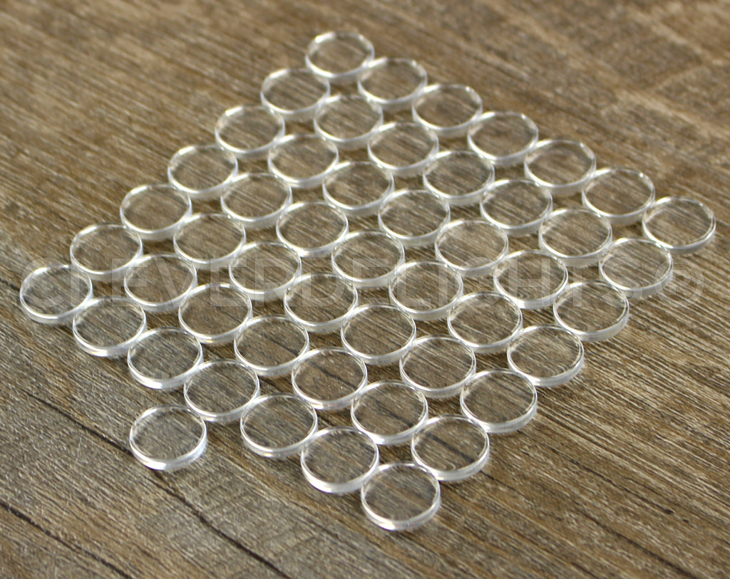 14mm (9/16") Round Glass Tiles