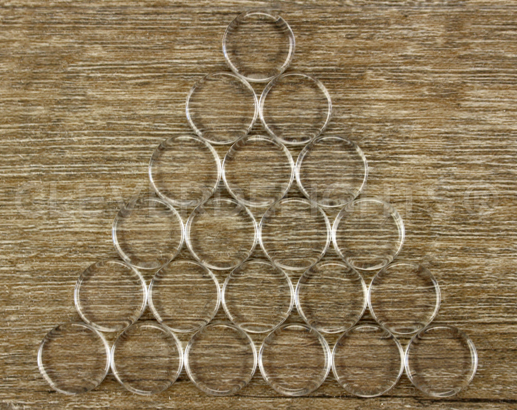 16mm (5/8") Round Glass Tiles