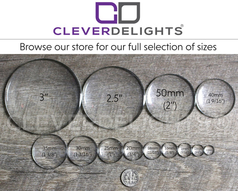 CleverDelights 1 3/16 Square Glass Tiles - 20 Pack