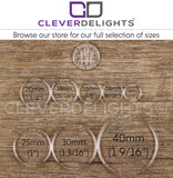 25mm (1") Round Glass Tiles