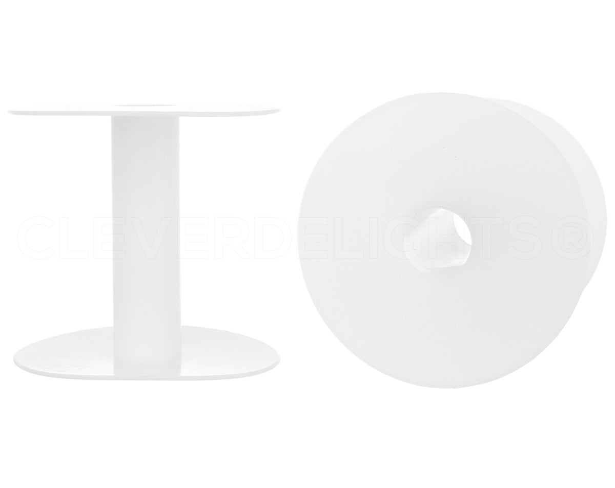 Plastic Spools - 3 1/2" - White