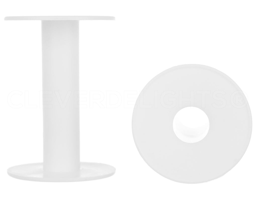 Plastic Spools - 3 3/4" - White