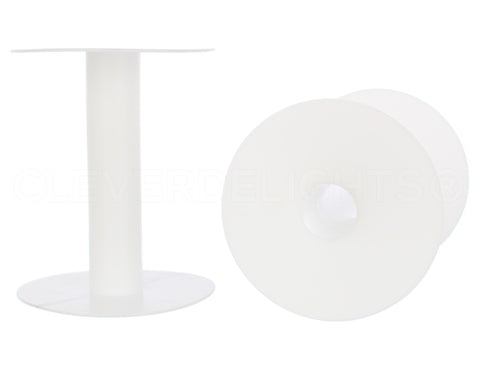Plastic Spools - 4 3/8" - White