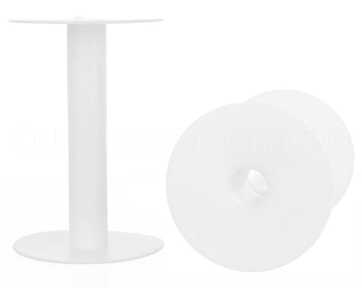 Plastic Spools - 5 1/2" - White