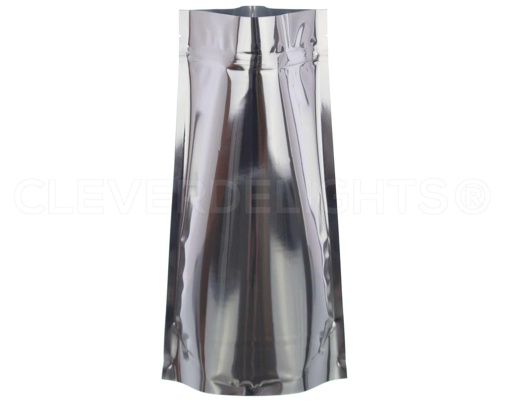 Silver Stand-Up Pouches - 16oz - 7" x 11.5" x 4"