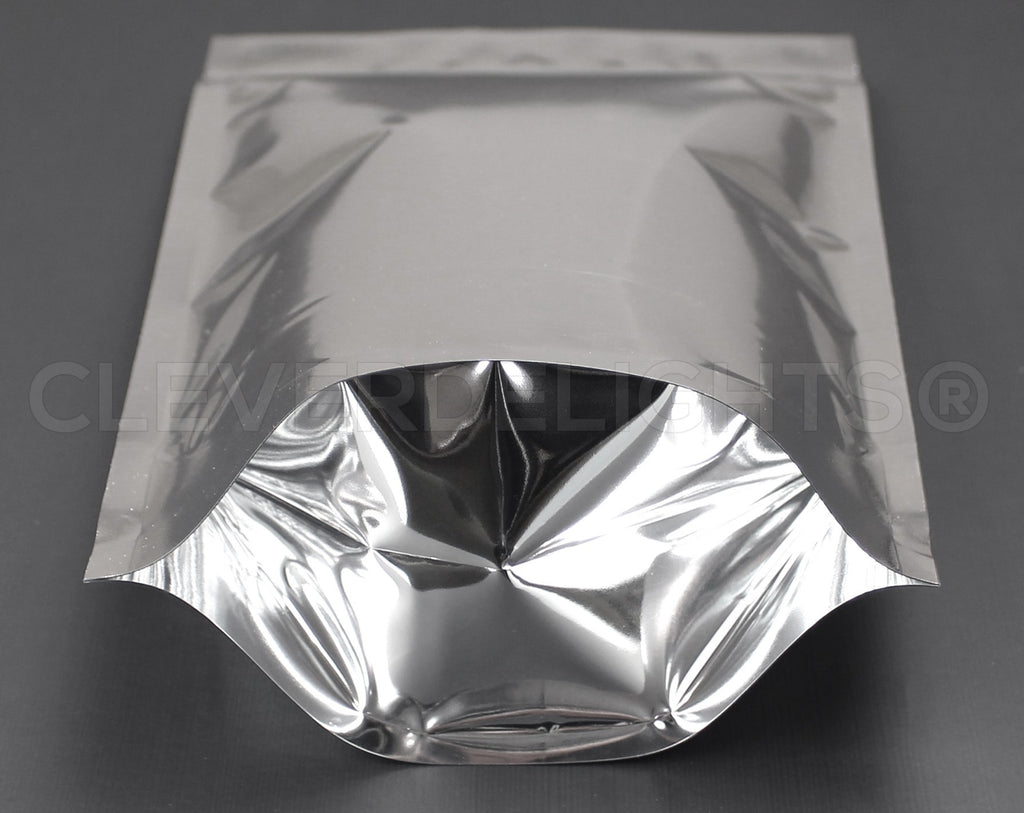 Silver Stand-Up Pouches - 16oz - 7" x 11.5" x 4"