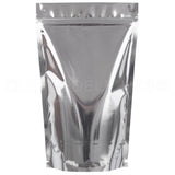 Silver Stand-Up Pouches - 16oz - 7" x 11.5" x 4"