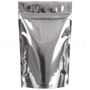 Silver Stand-Up Pouches - 4oz - 5" x 8" x 2.5"