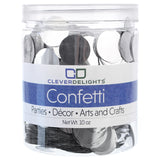 1" Round Shiny Confetti - Metallic Colors - Bulk 10oz Can