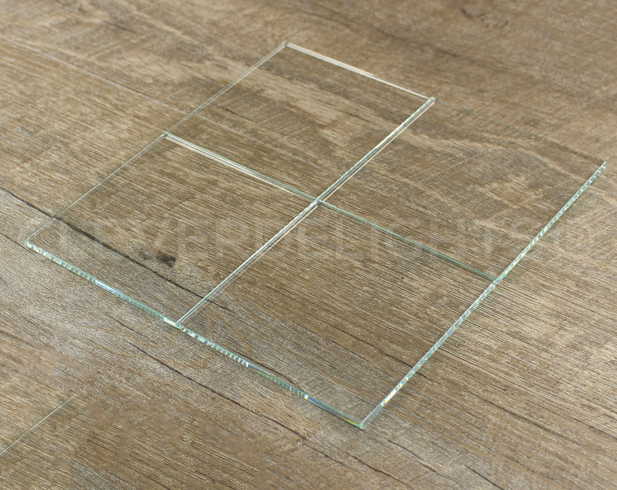 4" Square Glass Tiles