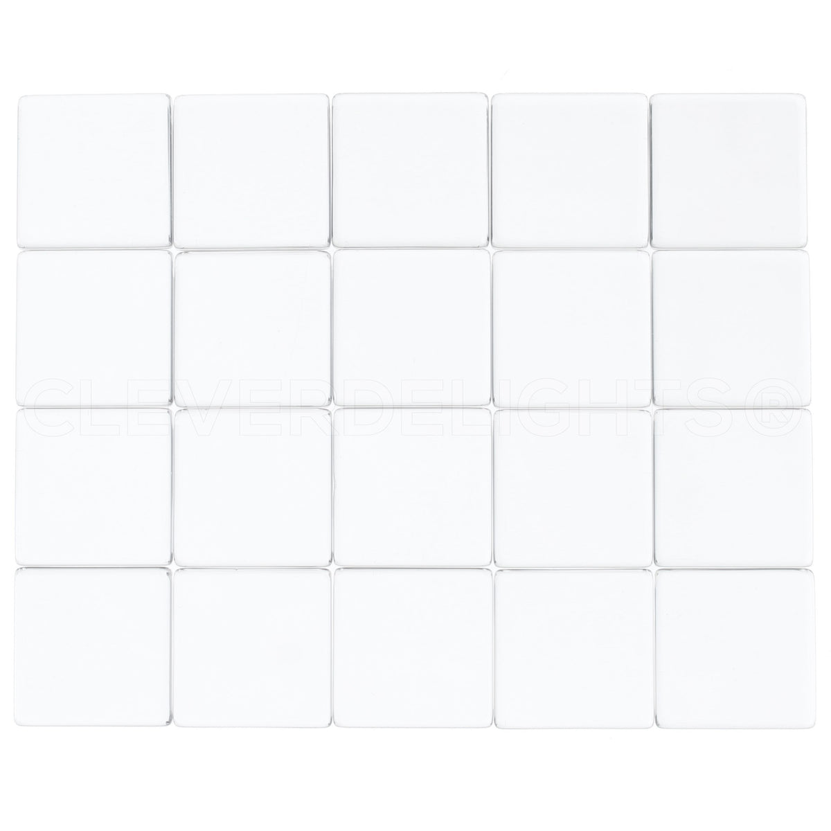 1" Square Glass Tiles
