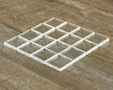 1 3/16" Square Glass Tiles
