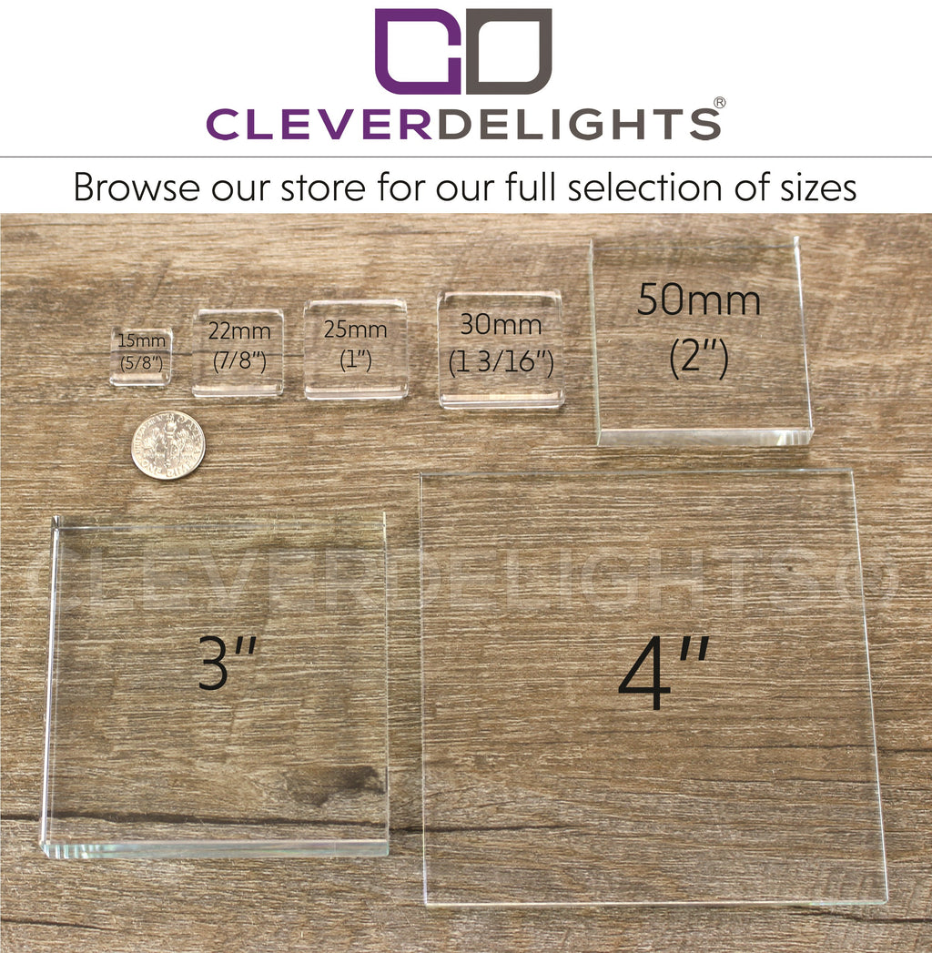 2" Square Glass Tiles