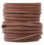 3.5mm (1/8") Leather Flat Cord - Brown