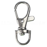 1.5" Swivel Lobster Clasps With Key Rings - Silver Color