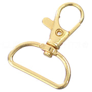 1" Wide Swivel Lobster Clasps - Gold Color