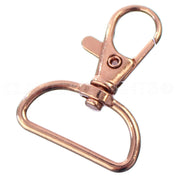 1" Wide Swivel Lobster Clasps - Rose Gold Color