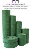 12" Green Burlap Roll - Finished Edges
