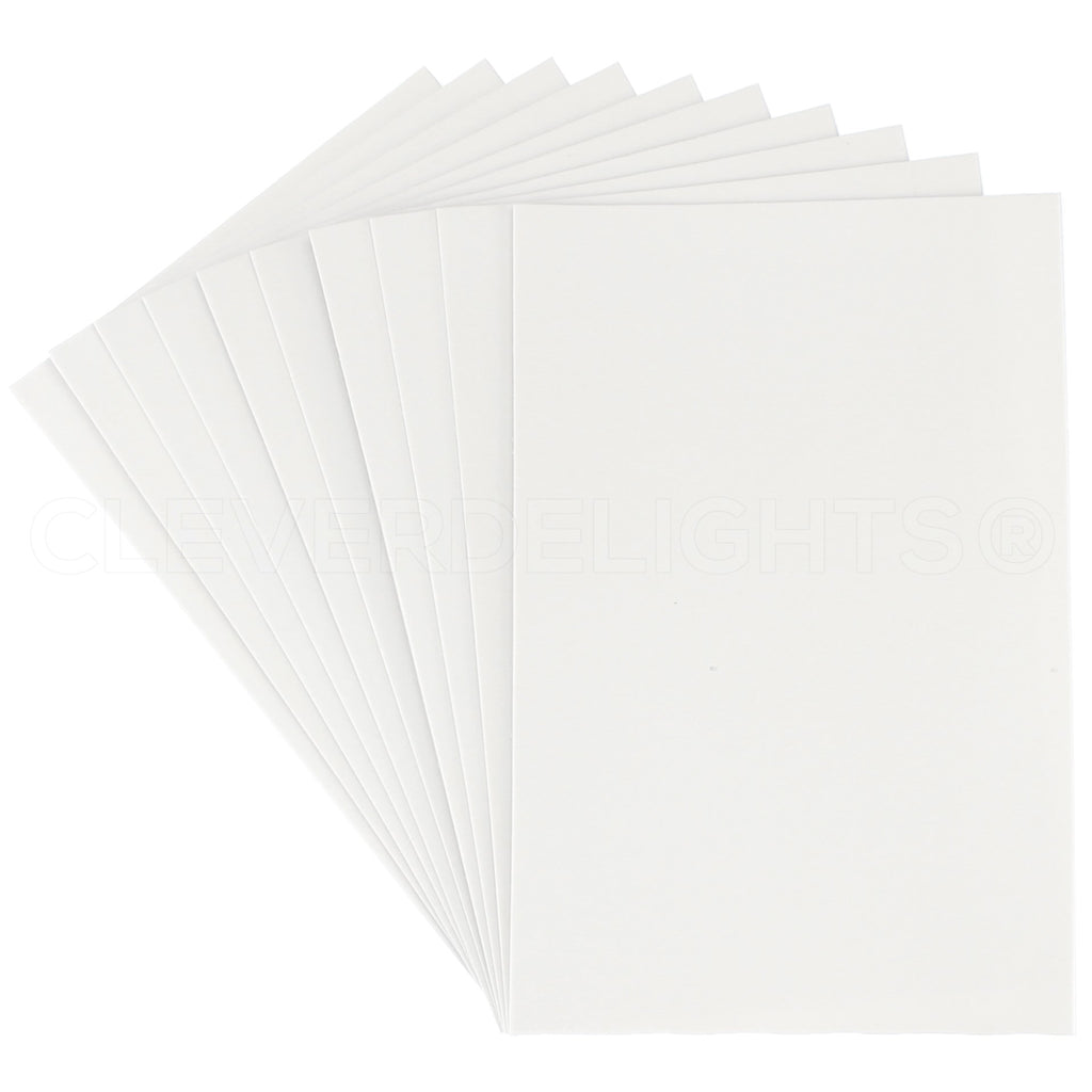 CleverDelights White Foam Sheets - 8 x 12 - Adhesive Back