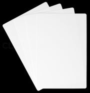 White Plastic Cards - 4" x 6"