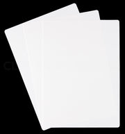 White Plastic Cards - 5" x 7"