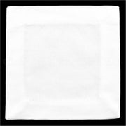 6" Cocktail Napkins - 100% Cotton Canvas - White