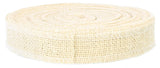 1" Ivory Burlap Ribbon - Finished Edge - 25 Yards