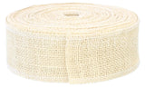 2" Ivory Burlap Ribbon - Finished Edge - 25 Yards