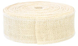 2" Ivory Burlap Ribbon - Finished Edge - 25 Yards