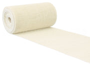 6" Ivory Burlap Roll - Finished Edges