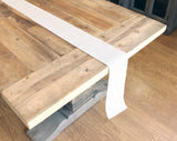 6" Ivory Burlap Roll - Finished Edges