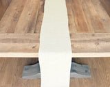 9" Ivory Burlap Roll - Finished Edges