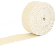 2.5" Ivory Burlap Ribbon - Wired Edges - 25 Yards