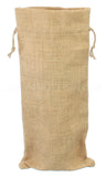 Natural Burlap Wine Bags with Drawstring