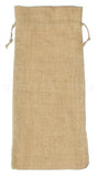 Natural Burlap Wine Bags with Drawstring