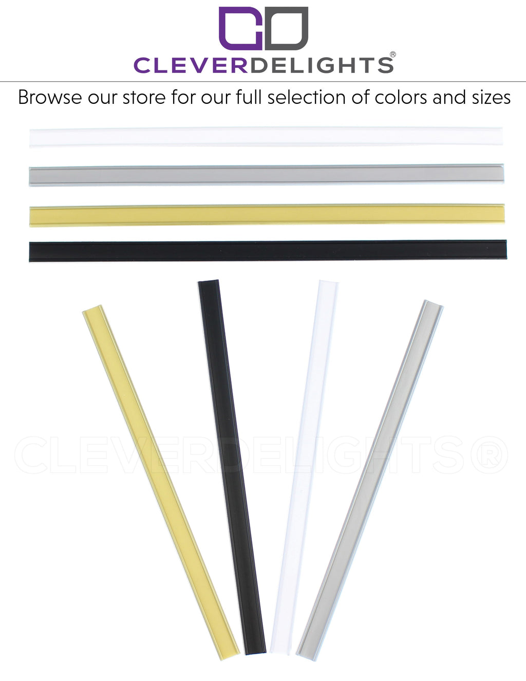 Peel and Stick Tin Ties - 7" - White