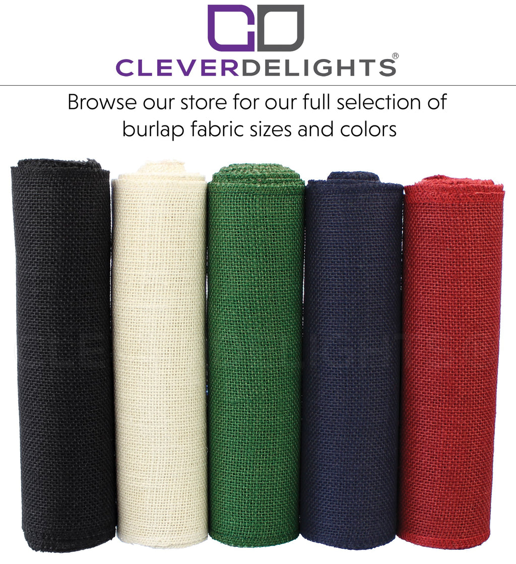 9" Red Burlap Roll - Finished Edges