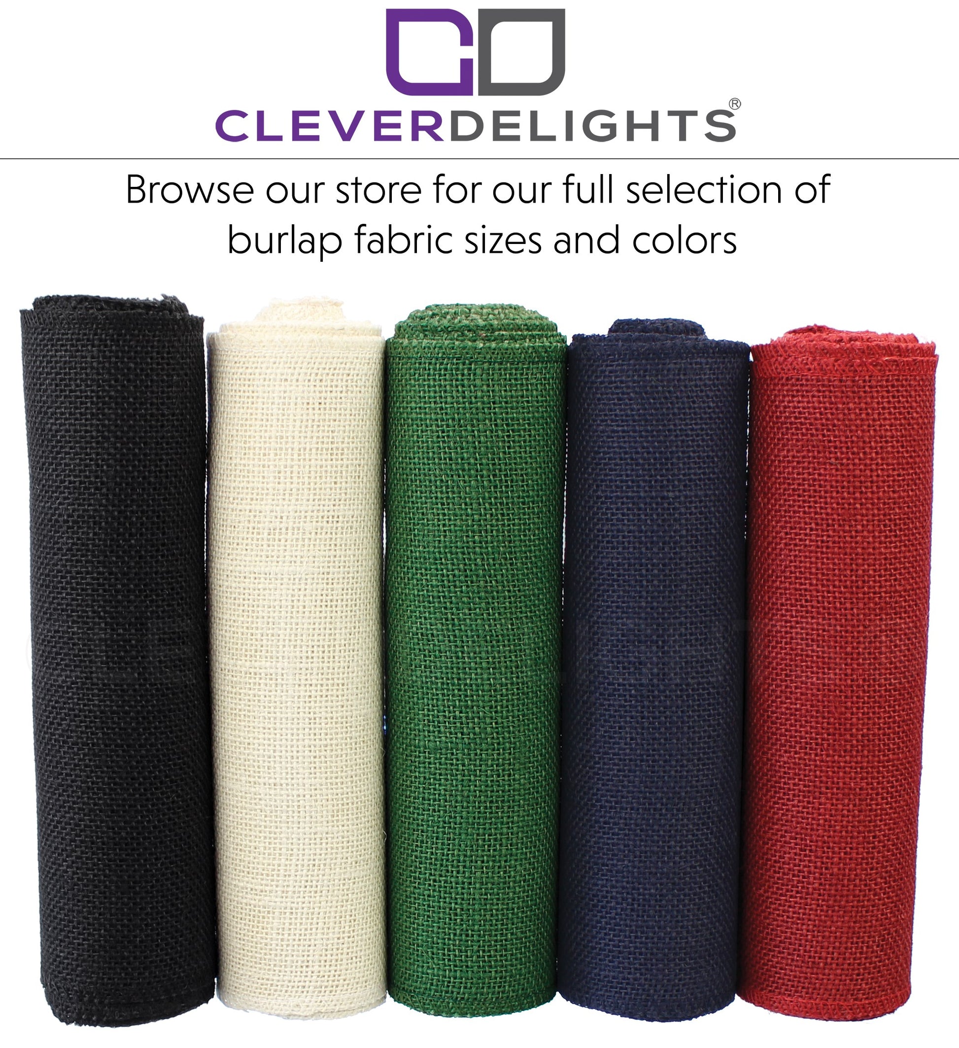 9" Red Burlap Roll - Finished Edges