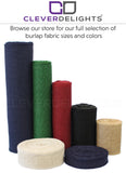 6" Navy Burlap Roll - Finished Edges