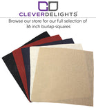 36" Red Burlap Squares - Finished Edge