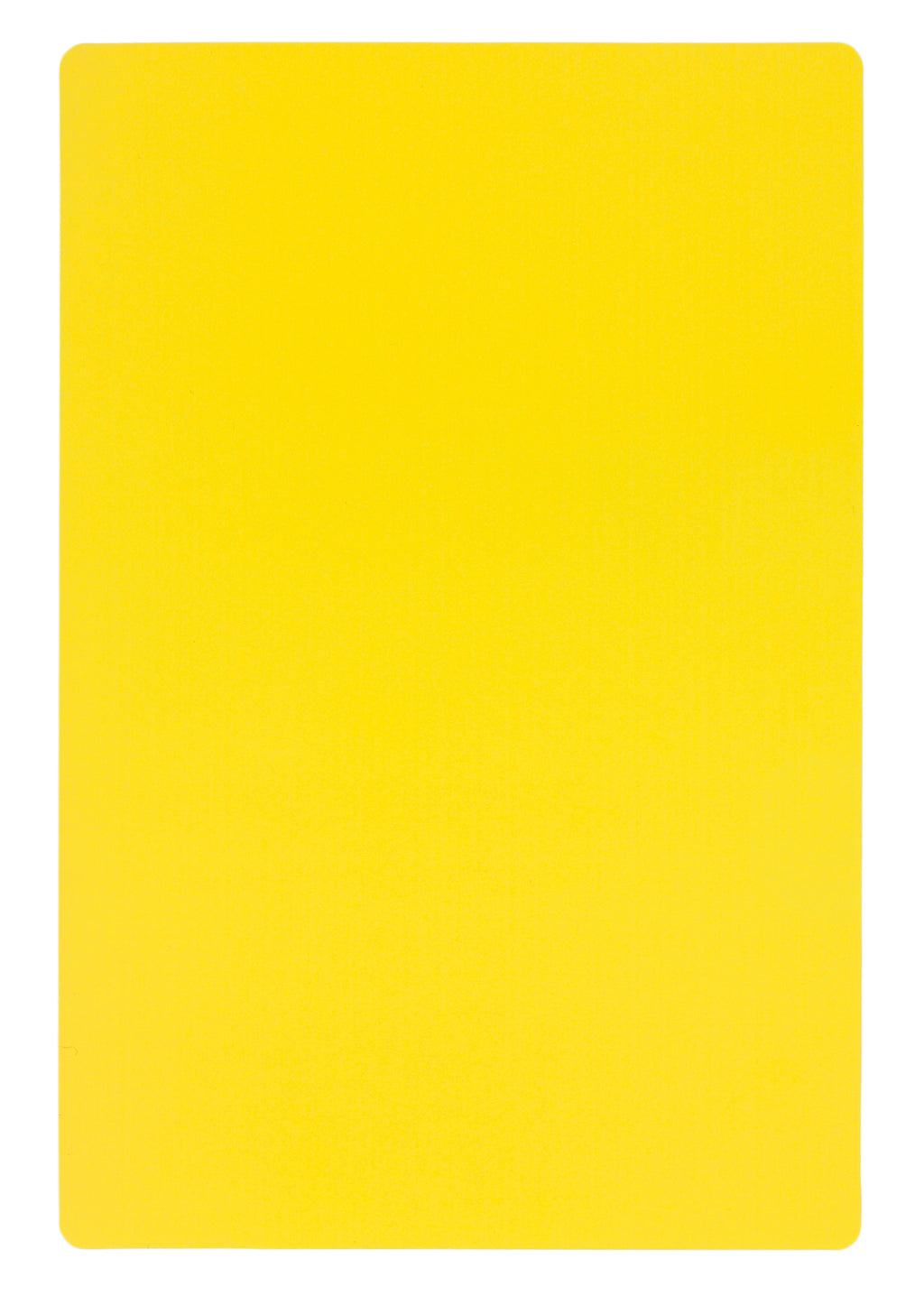 Yellow Plastic Cards - 4" x 6"