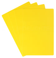 Yellow Plastic Cards - 4" x 6"