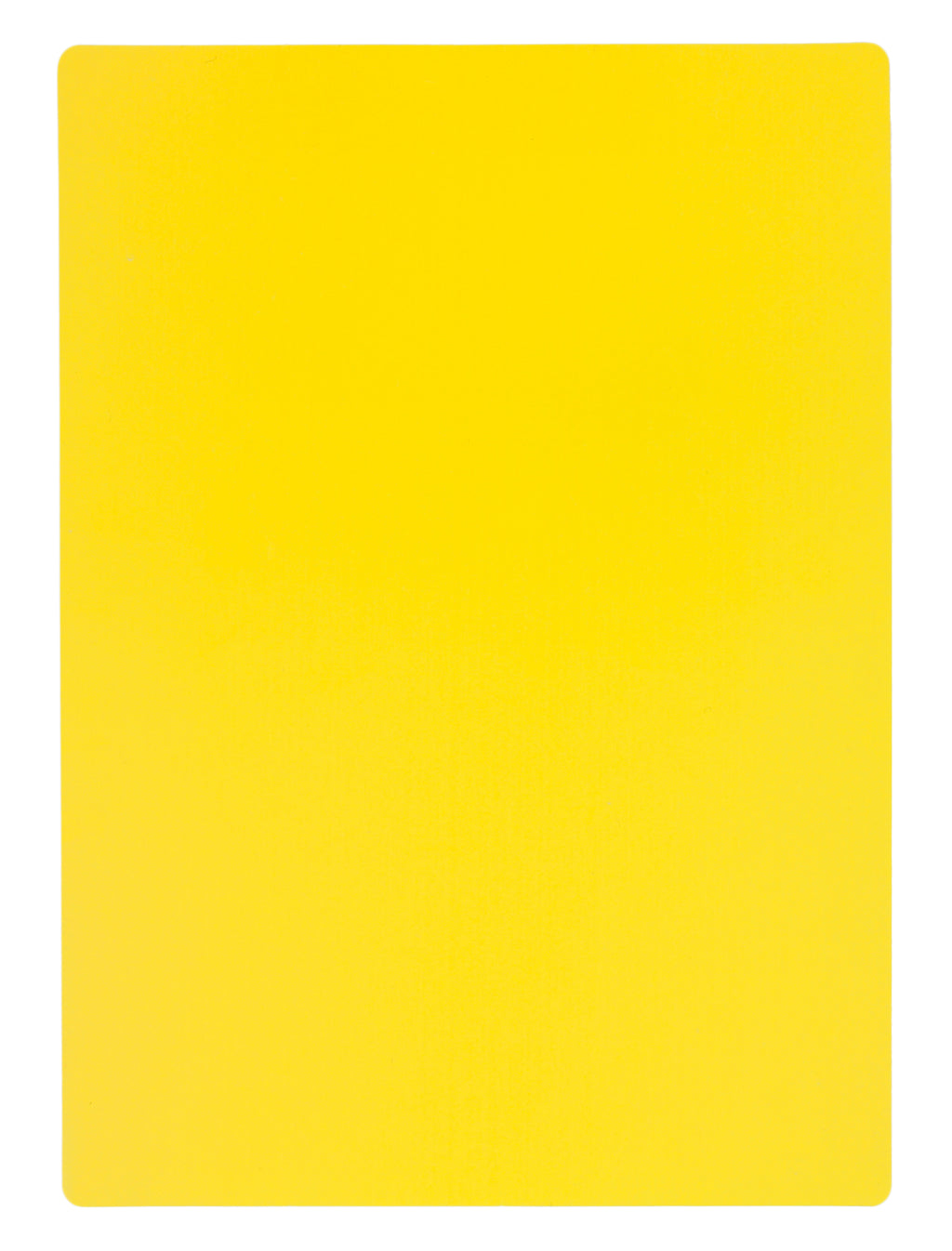 Yellow Plastic Cards - 5" x 7"