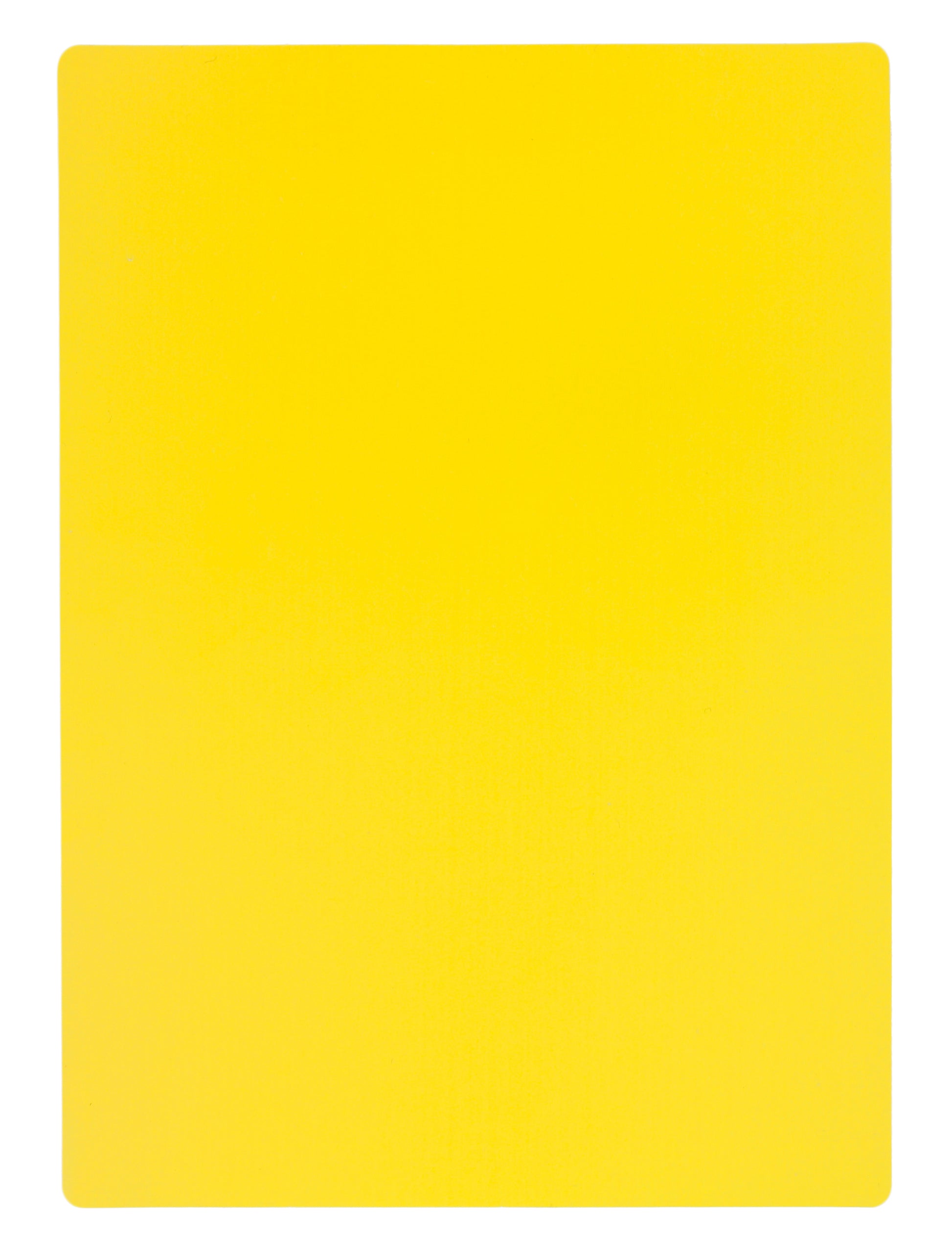Yellow Plastic Cards - 5" x 7"