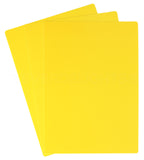 Yellow Plastic Cards - 5" x 7"