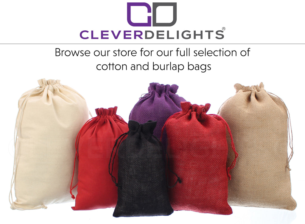Red Burlap Bags - 4" x 6"